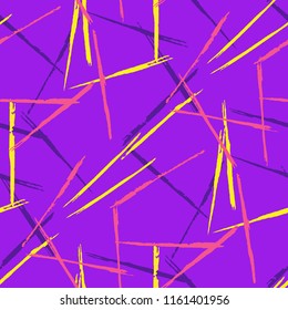 Abstract Color Grunge Background with Scribbled Stripes.
