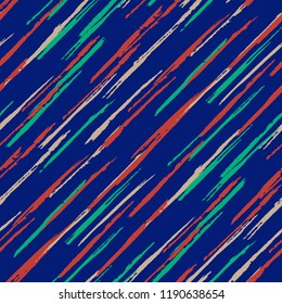 Abstract Color Grunge Background with Scribbled Stripes.