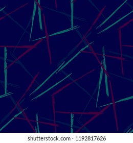 Abstract Color Grunge Background with Scribbled Stripes.