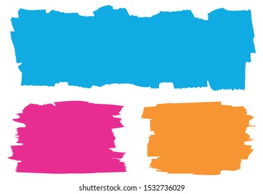 Abstract color grunge banners set