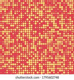 Abstract Color Halftone Dots generative art background illustration