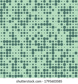 Abstract Color Halftone Dots generative art background illustration