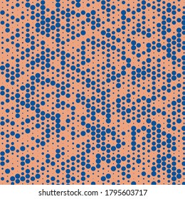 Abstract Color Halftone Dots generative art background illustration