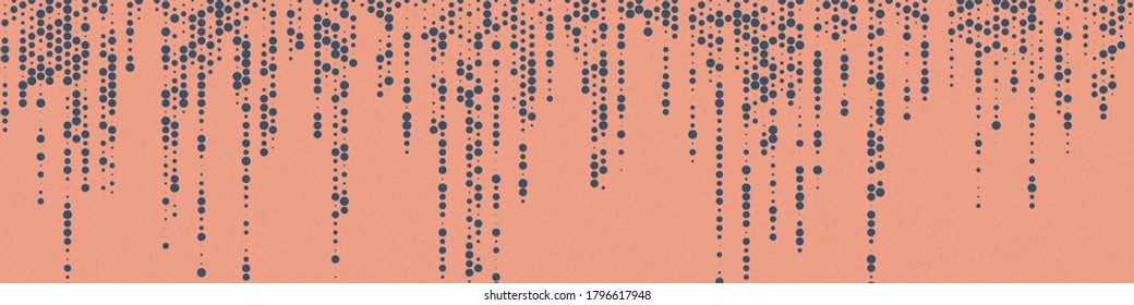 Abstract Color Halftone Dots generative art background illustration