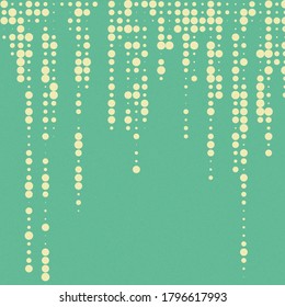 Abstract Color Halftone Dots generative art background illustration