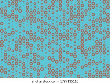 Abstract Color Halftone Dots generative art background illustration