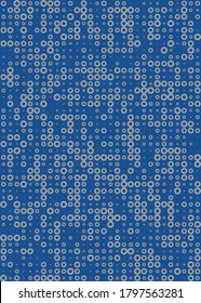 Abstract Color Halftone Dots generative art background illustration