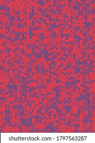 Abstrakter Farbhalftone Dots generative Kunsthintergrund