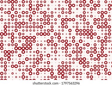 Abstract Color Halftone Dots generative art background illustration