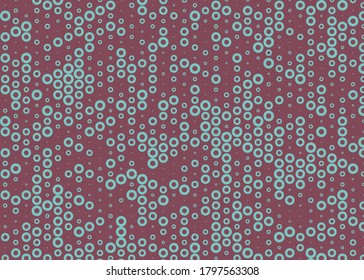 Abstract Color Halftone Dots generative art background illustration