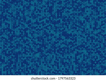 Resumen Color Halftone Dots ilustración de fondo de arte generativo