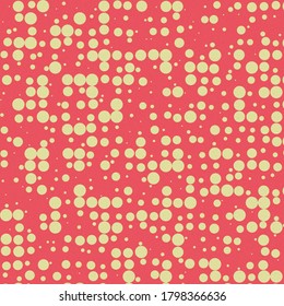 Abstract Color Halftone Dots generative art background illustration