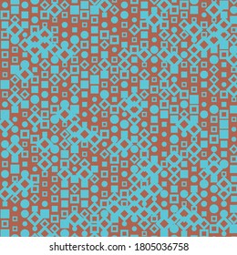 Abstract Color Halftone Dots generative art background illustration
