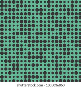 Abstract Color Halftone Dots generative art background illustration
