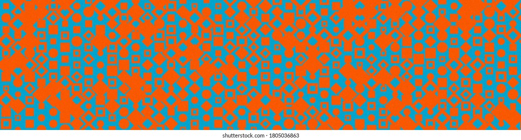 Abstract Color Halftone Dots generative art background illustration
