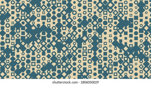 Abstract Color Halftone Dots generative art background illustration