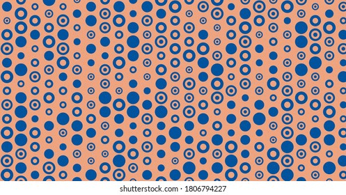 Abstract Color Halftone Dots generative art background illustration