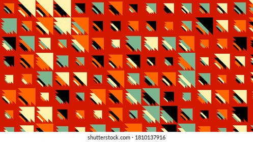 Abstract Color Halftone Dots generative art background illustration