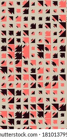 Abstract Color Halftone Dots generative art background illustration