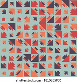 Abstract Color Halftone Dots generative art background illustration