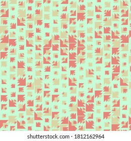 Abstract Color Halftone Dots generative art background illustration