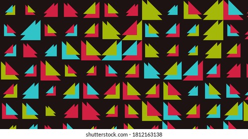Abstract Color Halftone Dots generative art background illustration
