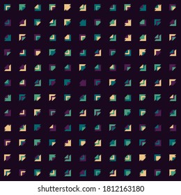 Abstract Color Halftone Dots generative art background illustration