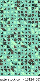 Abstract Color Halftone Dots generative art background illustration