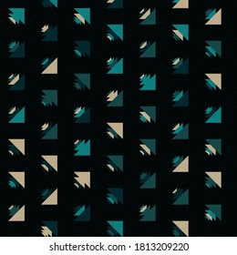 Abstract Color Halftone Dots generative art background illustration