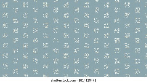 Abstract Color Halftone Dots generative art background illustration