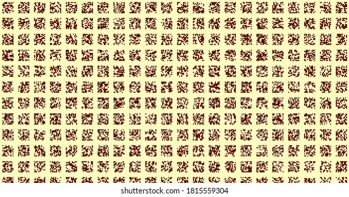 Abstract Color Halftone Dots generative art background illustration