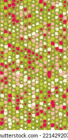 Abstract Color Halftone Dots generative art background illustration