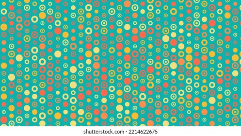 Abstract Color Halftone Dots generative art background illustration