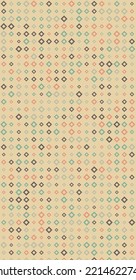 Abstract Color Halftone Dots generative art background illustration