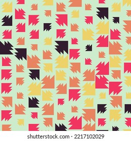 Abstract Color Halftone Dots generative art background illustration