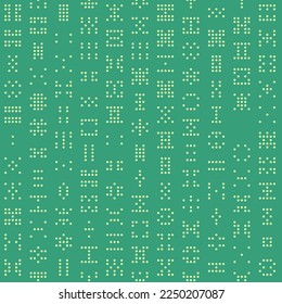 Abstract Color Halftone Dots generative art background illustration