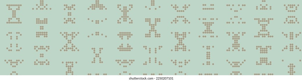 Abstract Color Halftone Dots generative art background illustration