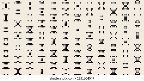 Resumen Color Halftone Dots ilustración de fondo de arte generativo
