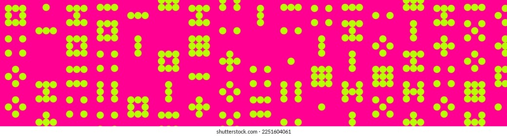 Abstract Color Halftone Dots generative art background illustration
