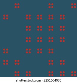 Abstract Color Halftone Dots generative art background illustration