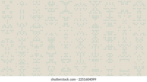 Abstract Color Halftone Dots generative art background illustration