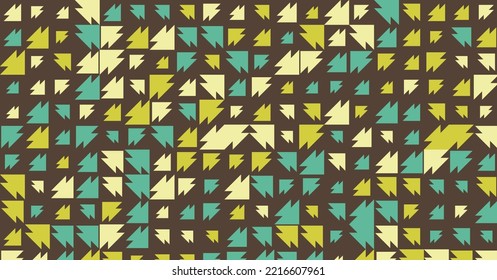 Abstract Color Halftone generative art background illustration