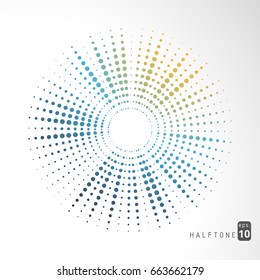 Abstract color halftone geometric background trendy modern vector illustration