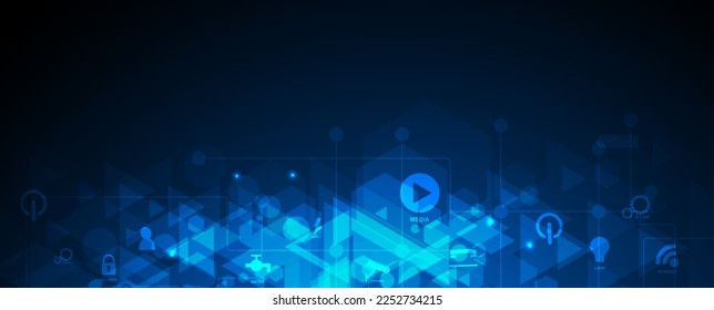 Abstract color hexagon background. Technology poligonal design. Digital futuristic minimalism. Vector design