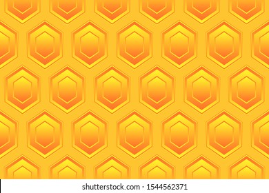 Abstract color hexagonal grid seamless background.