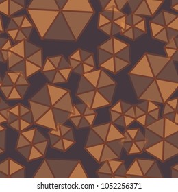 Abstract color hexagons seamless pattern for new background.