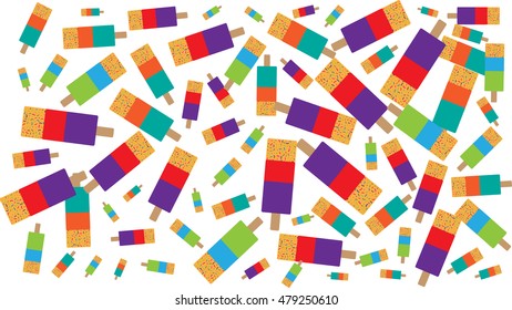abstract color ice cream background pattern
