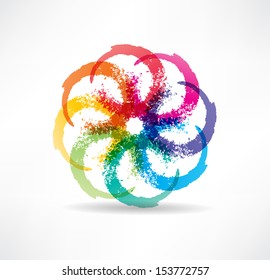 Abstract color icon