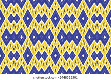 Abstrakte Farbe Ikat nahtloses Muster Design