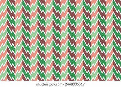 abstract color Ikat seamless pattern design